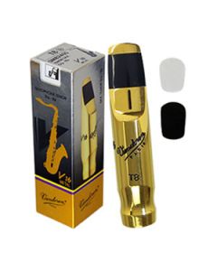 Boquilha Metal Dourada Sax Tenor Vandoren V16 T8 Small SM824GS + Brinde