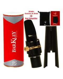 Boquilha Sax Tenor Barkley Ms8 Marquinhos Completa Bag Protetor Brindes
