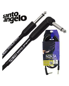 Cabo Santo Angelo Ninja 3.05 Metros P10 + P10L Violão Guitarra Baixo