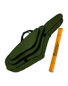 Capa Bag Sax Tenor Extra Luxo com Bolsos Cor Verde Exército LP Bags Brinde Flanela