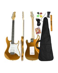 Guitarra Stratocaster Dourada Série Woodstock TG 520 Tagima Brinde Capa + Acessórios