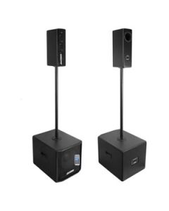 Kit c/ 02 Subwoofer Bluetooth MP3 c/ 02 Caixas Torre Combo Vertical Line 800W RMS Datrel KSWA300 + VOX4.0 + SW300 + VOX4.0