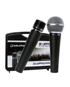 Kit 02 Microfones Profissionais Waldman Stage S-2PM