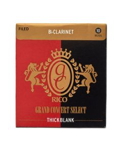 Palheta Clarinete Sib Rico Grand Concert Select Thick Black Filed