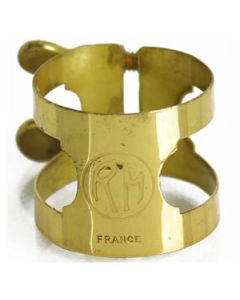 Braçadeira Metal Dourada Boquilha Massa Sax Tenor Riffaut RM France (Padrão)