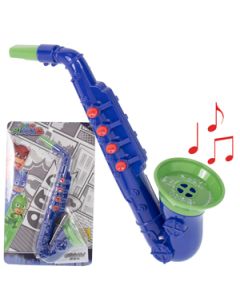 Saxofone Brinquedo Infantil Plástico Colorido Linha PJ Marks by Candide Cód. 1722 Green Bell