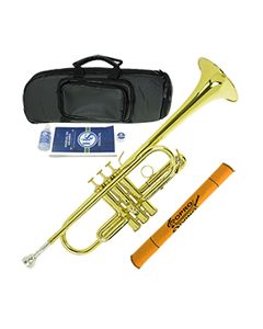 Trompete Do ( C ) Laqueado HS Musical Brasil Mod. HS1024L c/ Bag e Acessórios 