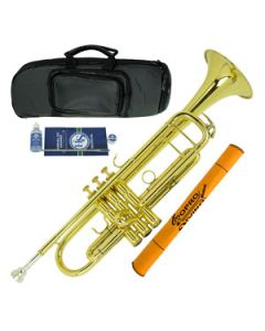 Trompete Sib Laqueado Profissional c/ Bag e Acessórios HS MUSICAL HSTR5- 43