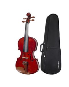 Violino 4/4 Alto Brilho Tampo Maciço Spruce Michael VNM146 Linha Boxwood Séries c/ Estojo e Acessórios