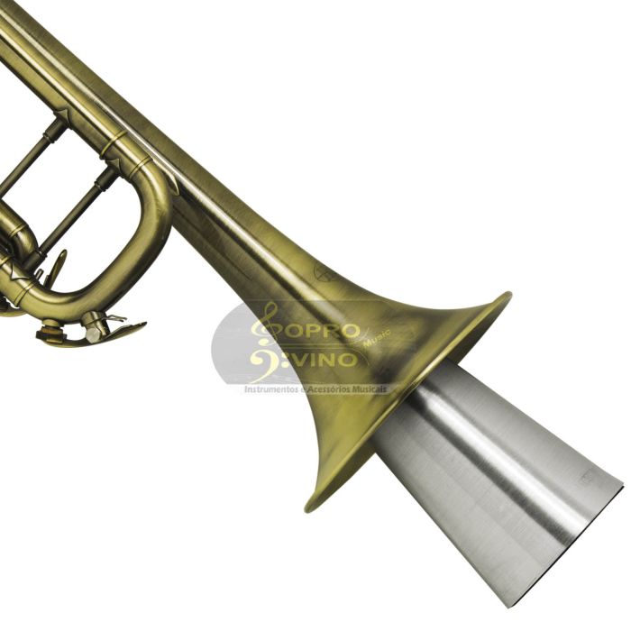 Surdina Estudo Trompete Practice Strong Brass Prata by Barkley Brasil